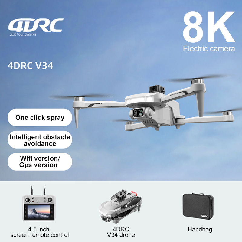 Drone Multispectral - 2025 New V34 Drone 8K Camera