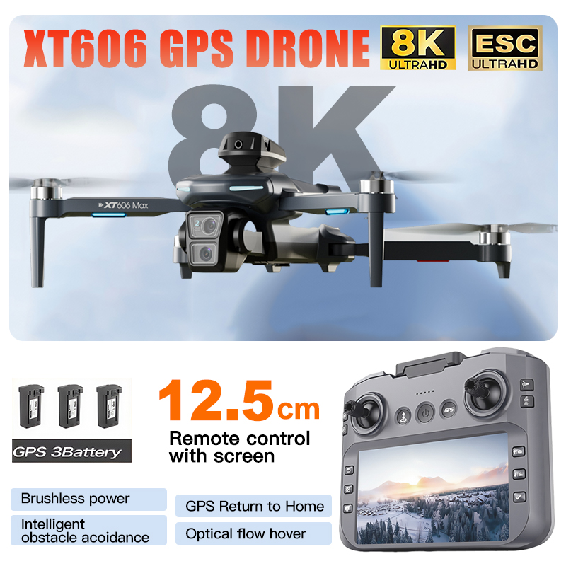 XT606 MAX 3 battery Drone 4k 8 - Drone Multispectral recensie en prijs