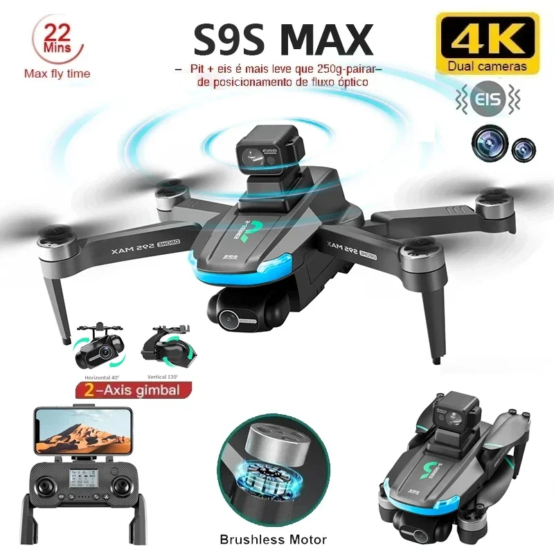 NEW S9S MAX MINI Drone 4K 2-Ax - Drone Lidar recensie en prijs