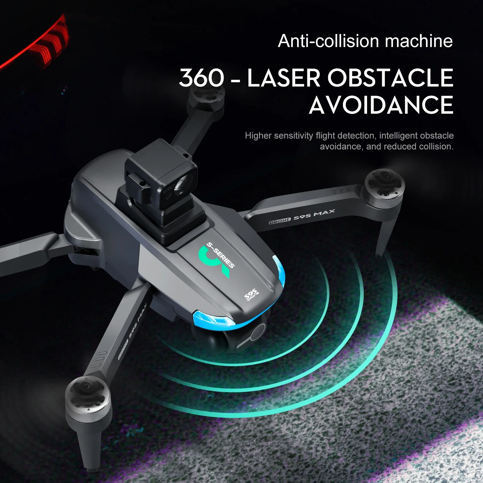 NEW S9S MAX MINI Drone 4K 2-Ax - Drone Lidar recensie en prijs