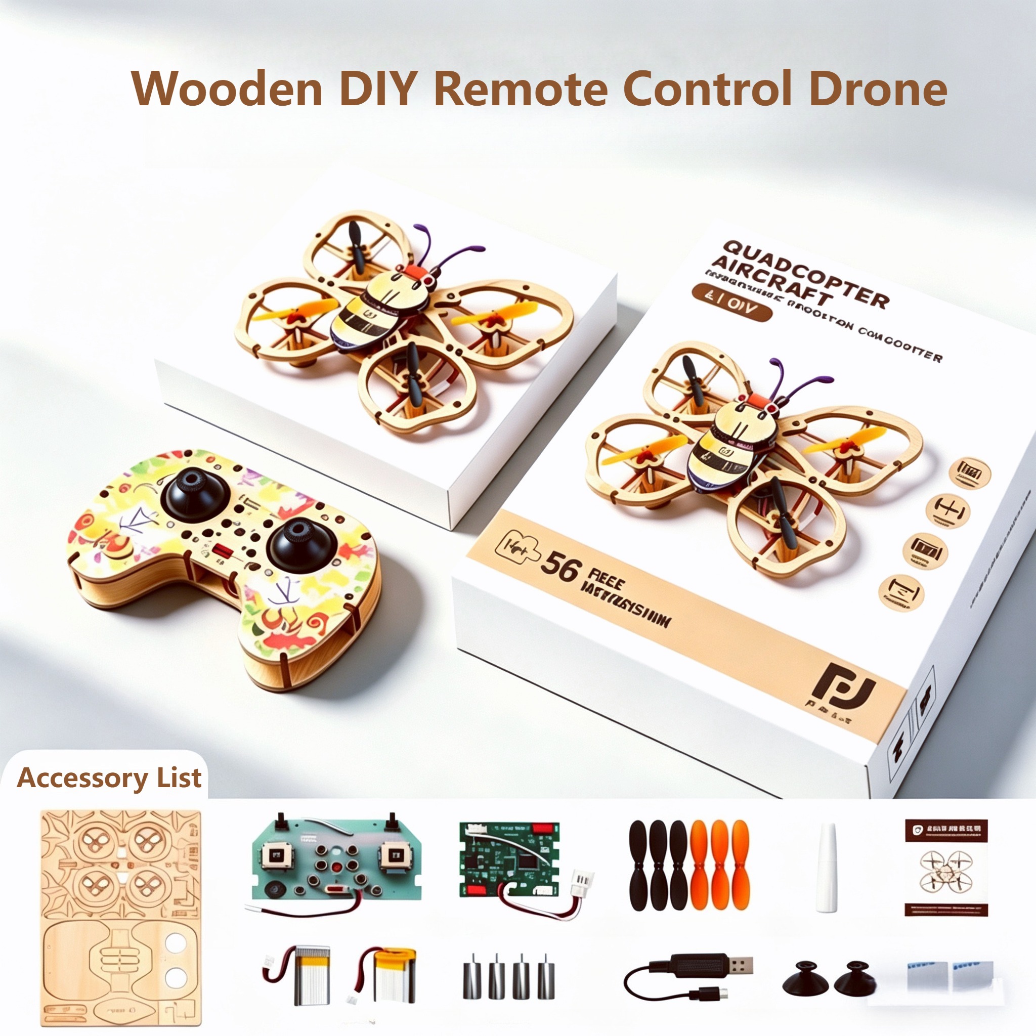 2026 New Wooden DIY Assembled  - Drone Aerial Photography recensie en prijs