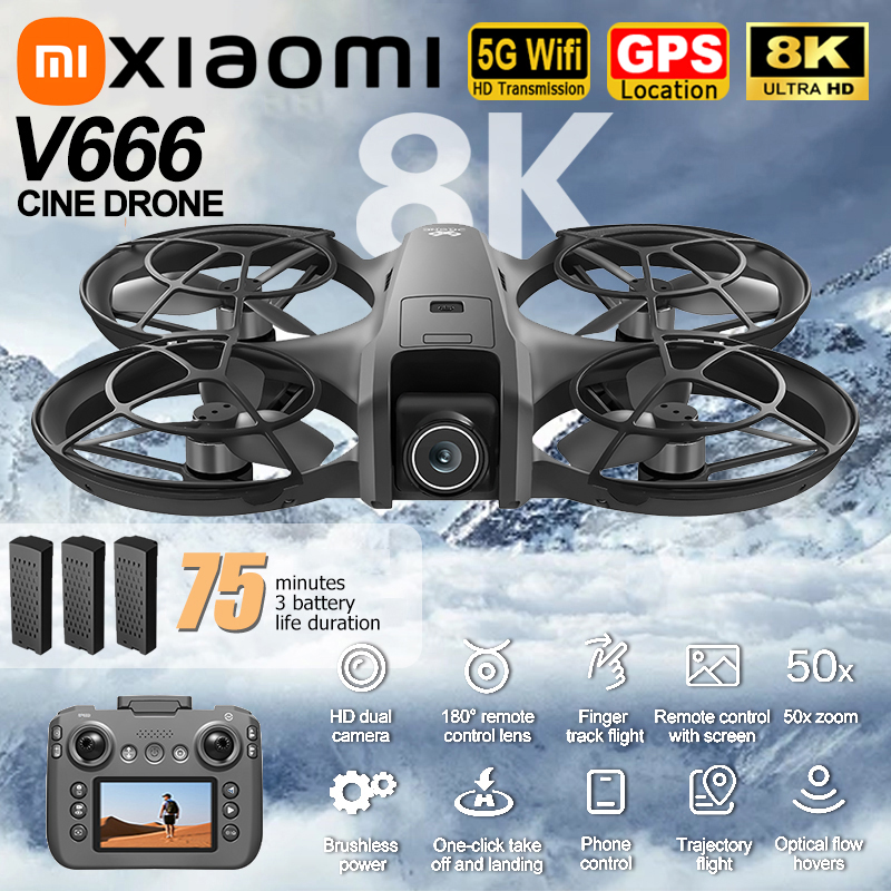 Xiaomi V666 Drone 8K Aerial HD - Drone Mapping recensie en prijs