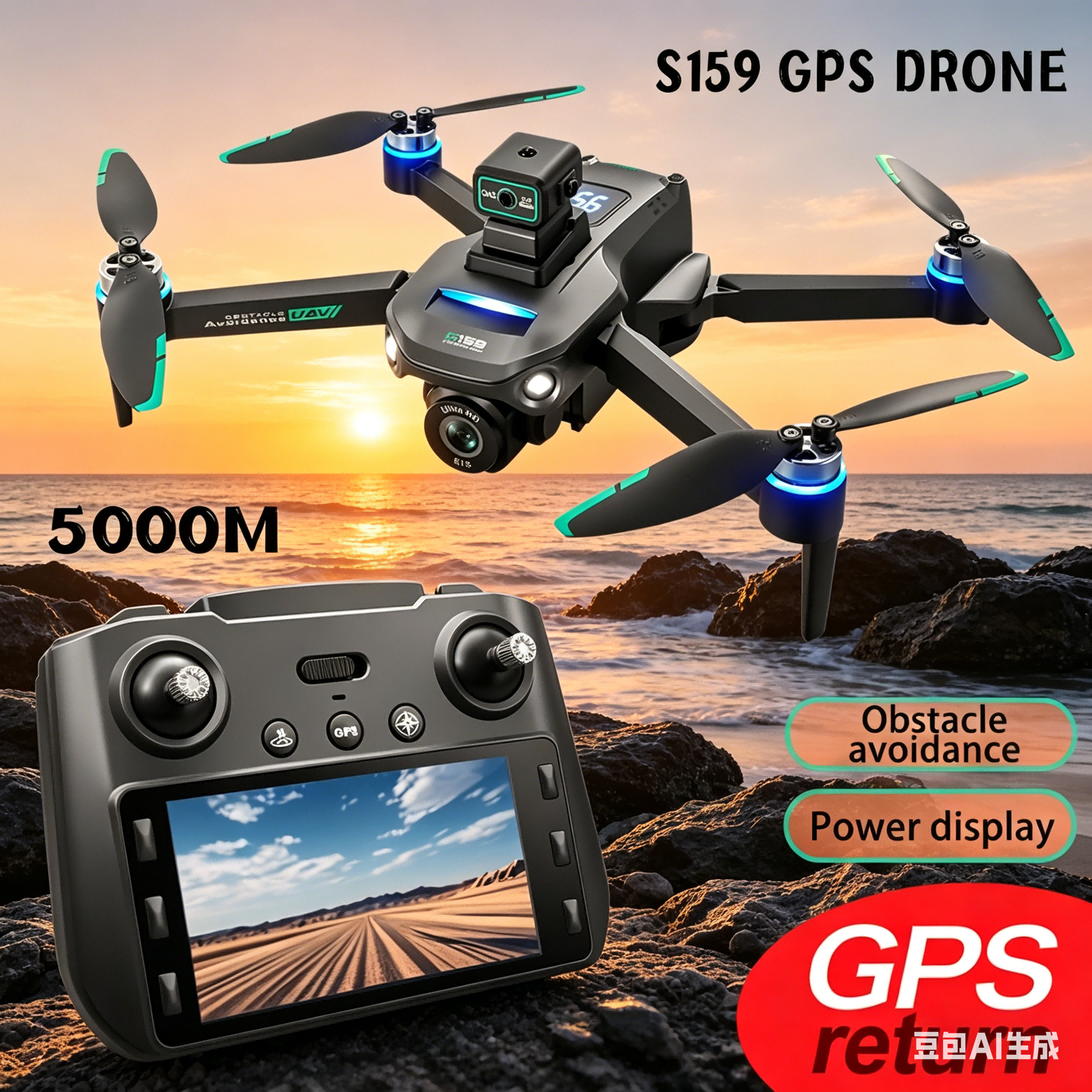S159 GPS Drone 4K Profesional  - Drone Lidar recensie en prijs
