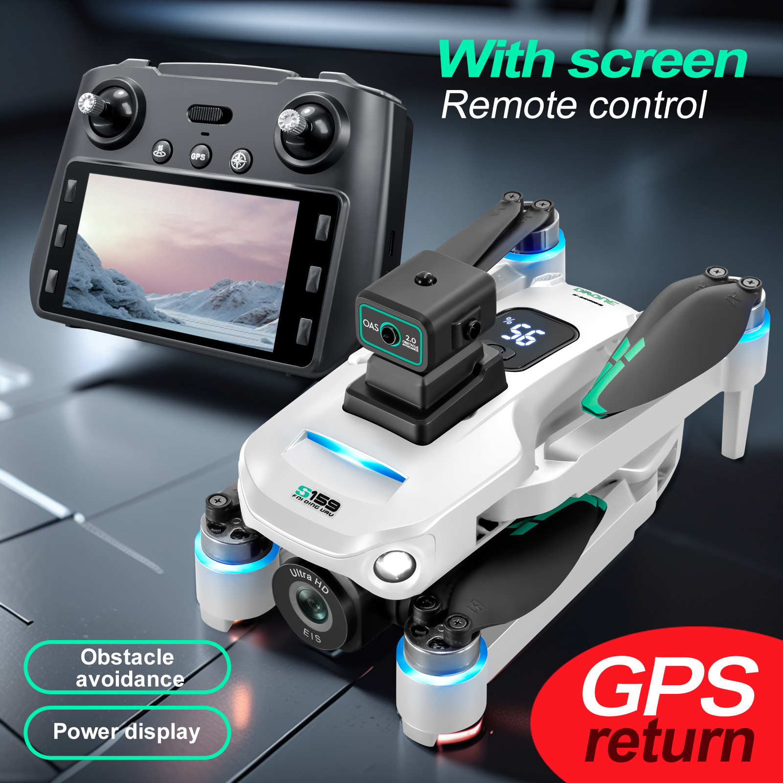 S159 GPS Drone 4K Profesional  - Drone Lidar recensie en prijs
